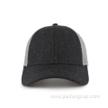 Melton and mesh blank baseball cap